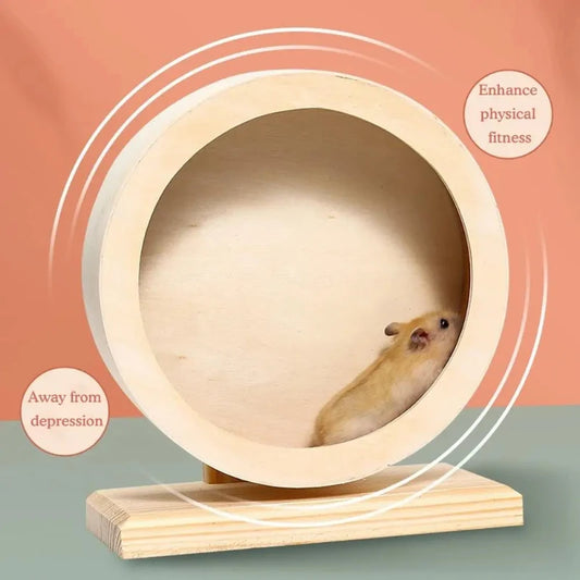 Hamster Wooden Running Wheel
