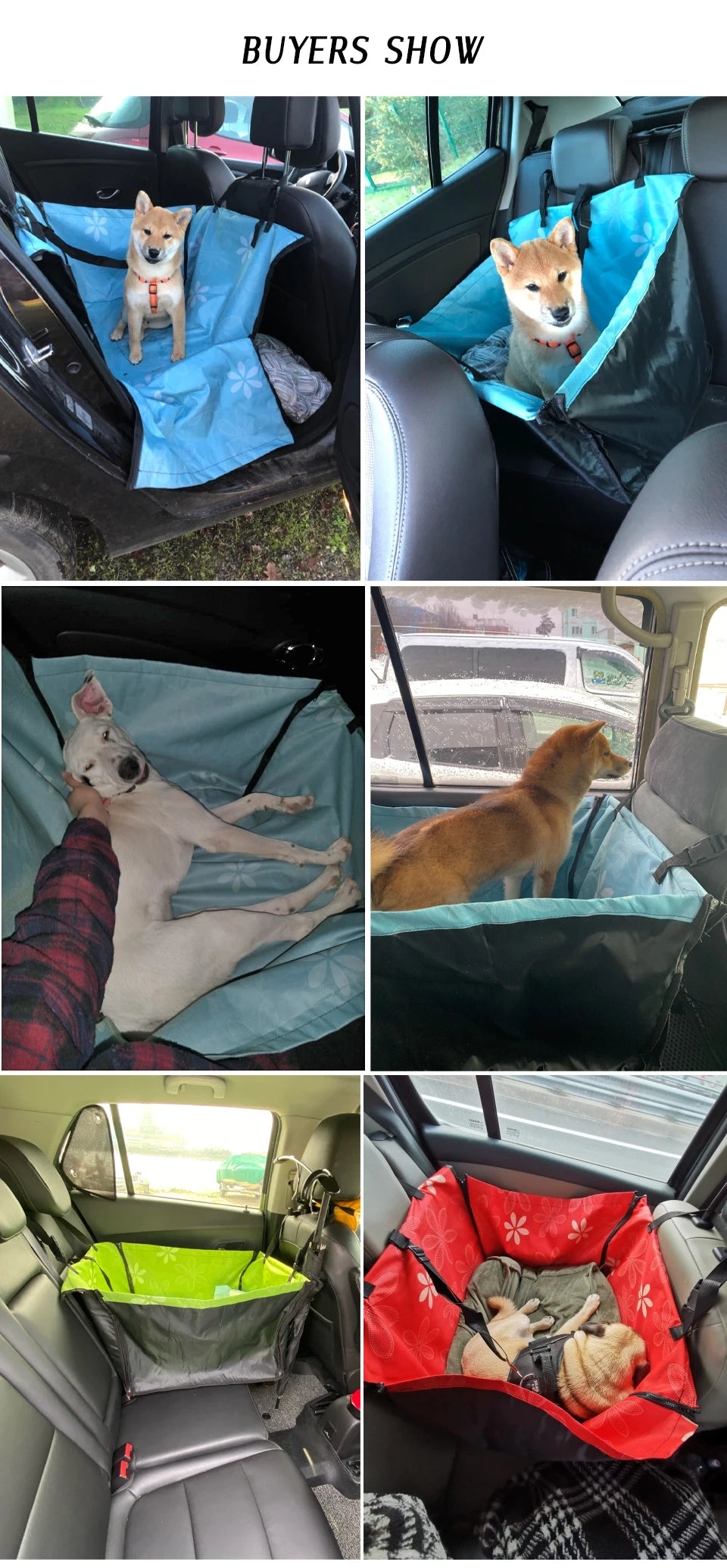 CAWAYI KENNEL Pet Car Seat Cover Carrier for Dogs and Cats