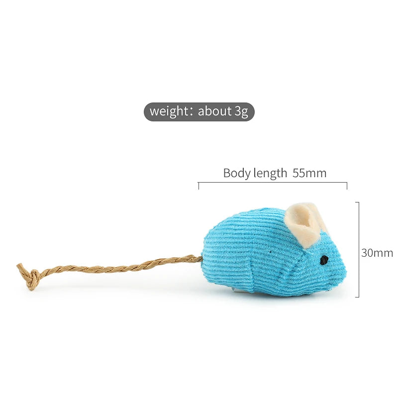 6pcs Mix Pet Toy Catnip Mice for Cats