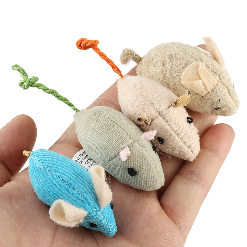 6pcs Mix Pet Toy Catnip Mice for Cats