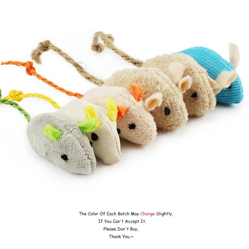 6pcs Mix Pet Toy Catnip Mice for Cats