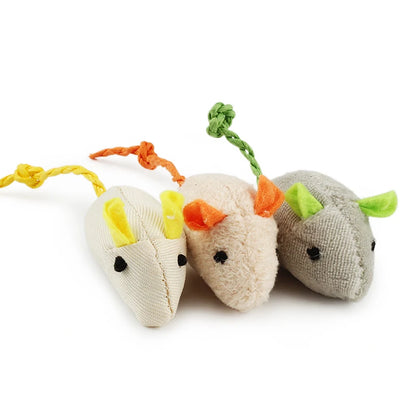 6pcs Mix Pet Toy Catnip Mice for Cats