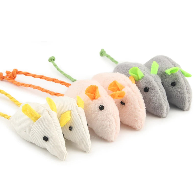 6pcs Mix Pet Toy Catnip Mice for Cats