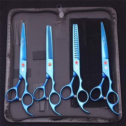 Purple Dragon Pet Scissors 7'' Stainless Dog Grooming Kit