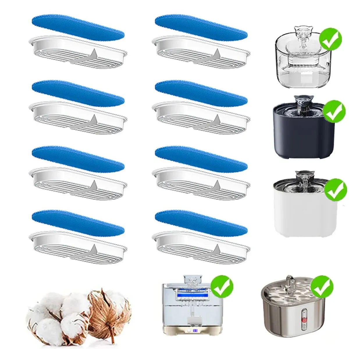 Replacement Filters for FW666 Cat Water Fountain