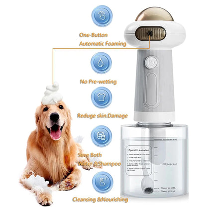 Electric Foam Machine Soap Dispenser for Washing Dogs and Cats