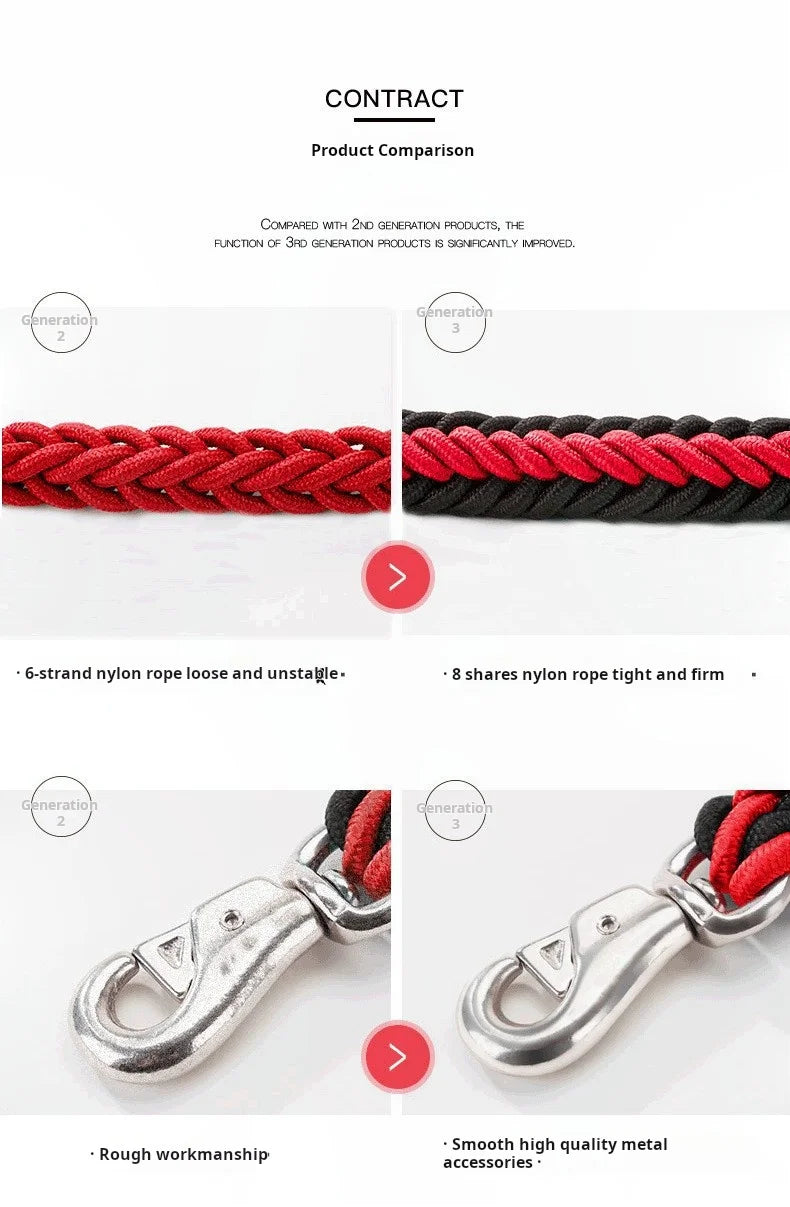 Strong 5-Foot Braided Dog Leash