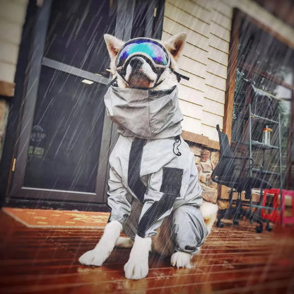 Outdoor Large Dog Reflective Raincoat