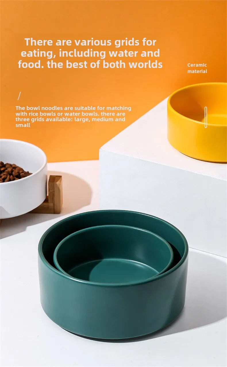 Ceramic Pet Bowl for Dogs and Cats