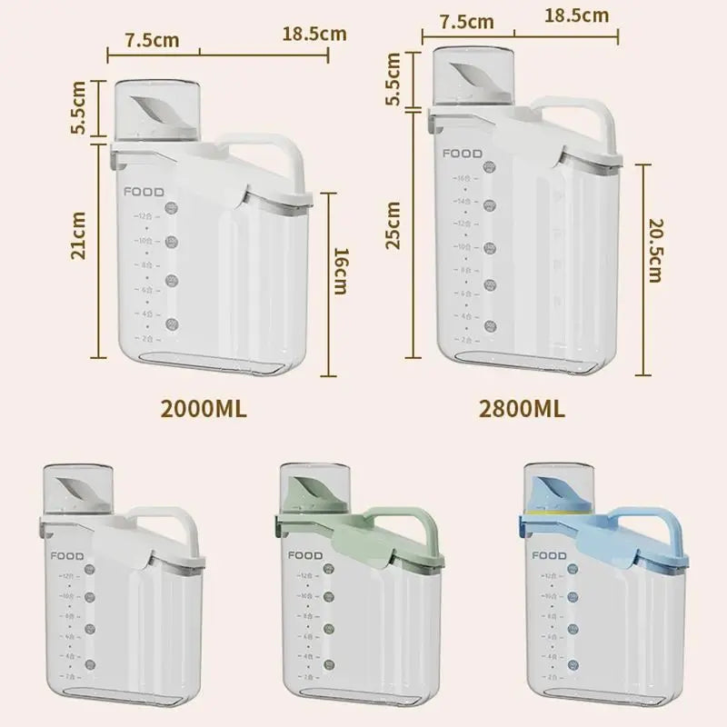 Moisture-Proof Storage Container for Pet Food Snacks