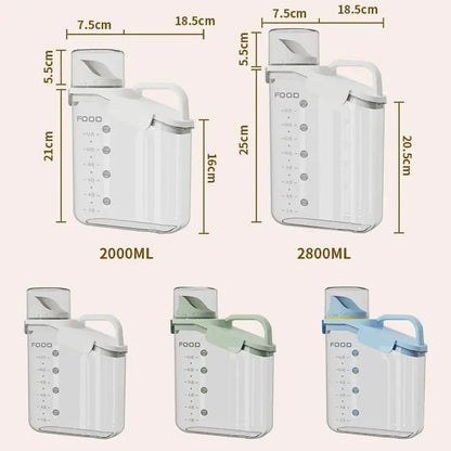 Moisture-Proof Storage Container for Pet Food Snacks