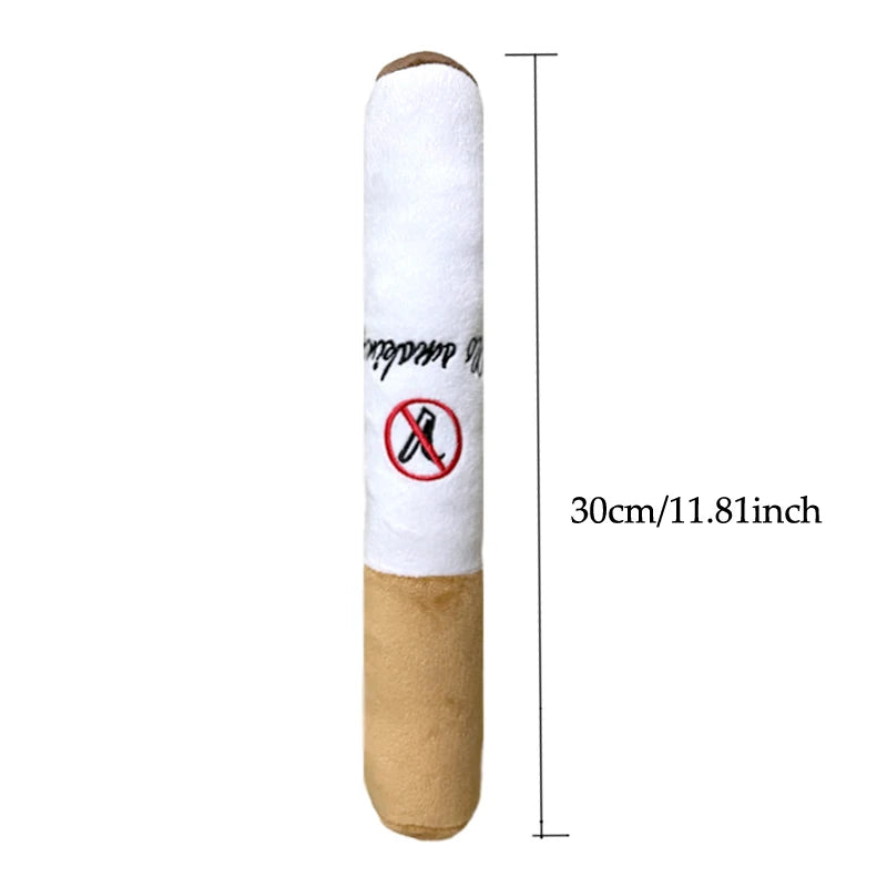 Big Cigar Smoke Plush Squeak Toys for Dogs