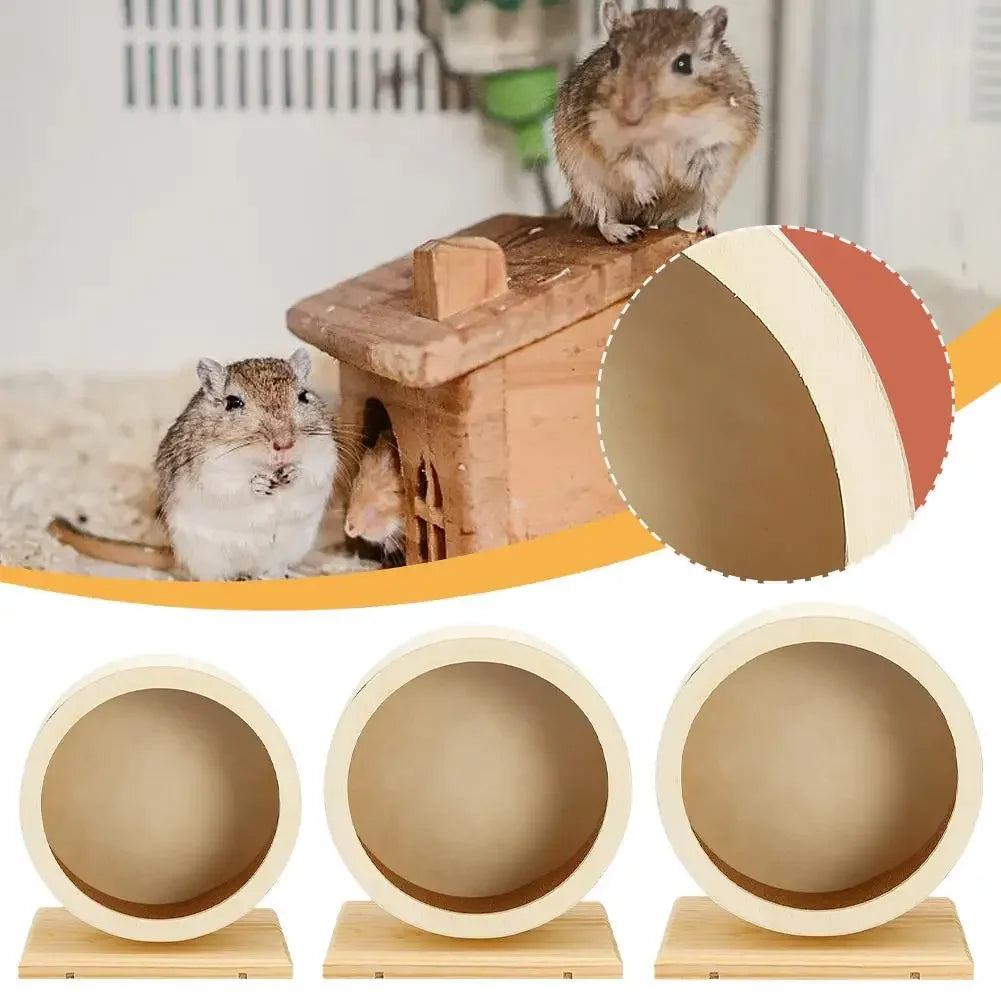 Hamster Wooden Running Wheel