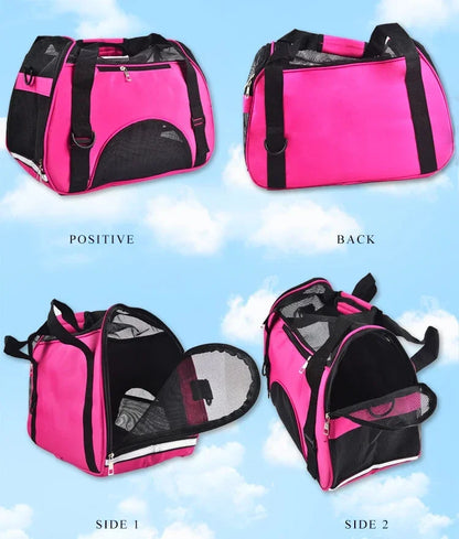 Portable Pet Carrier for Cats and Small Dogs