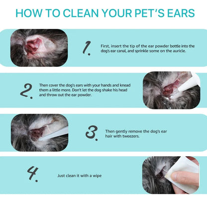 Pet Ear Powder for Dogs and Cats Health