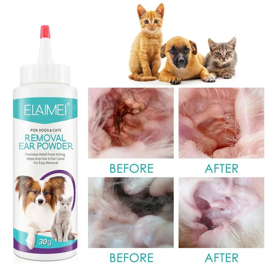 Pet Ear Powder for Dogs and Cats Health