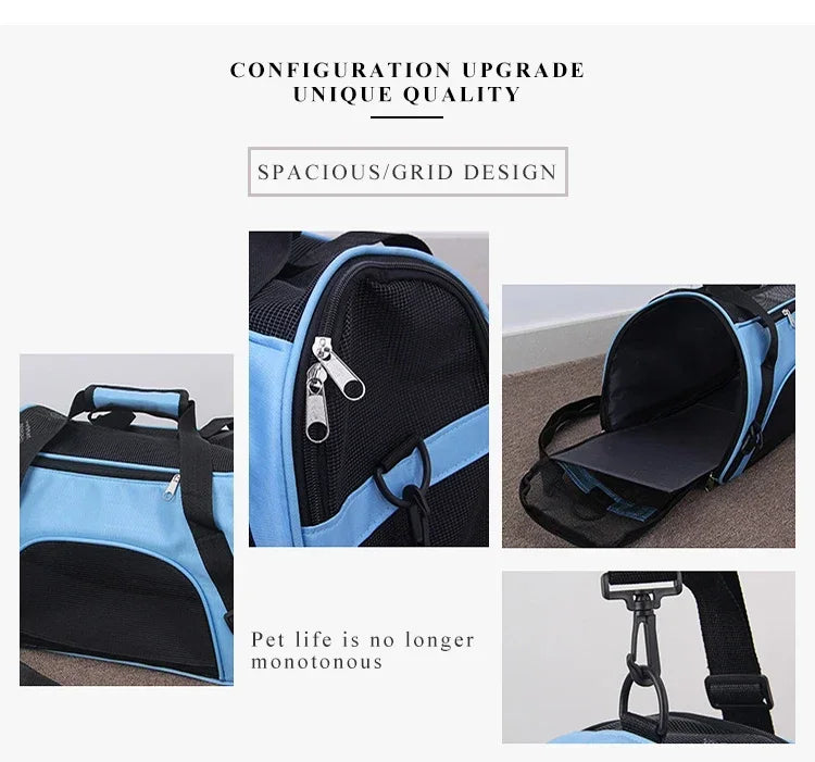 Portable Pet Carrier for Cats and Small Dogs