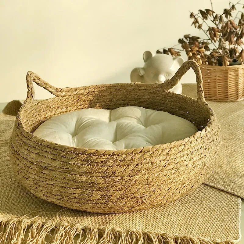 Four Seasons Pure Handmade Vine Woven Cat or Dog Nest