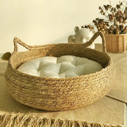 Four Seasons Pure Handmade Vine Woven Cat or Dog Nest