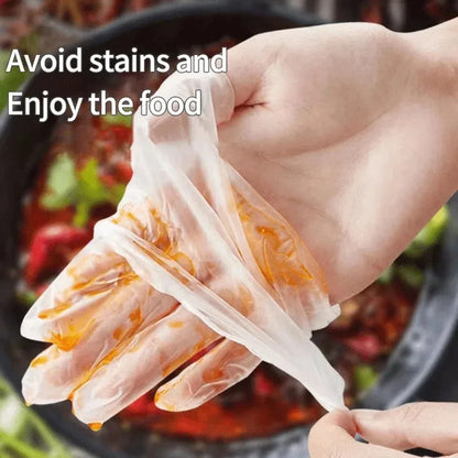 White Waterproof & Oil-Resistant Nitrile Gloves