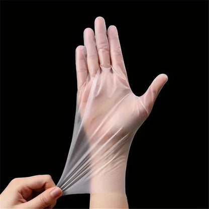 White Waterproof & Oil-Resistant Nitrile Gloves