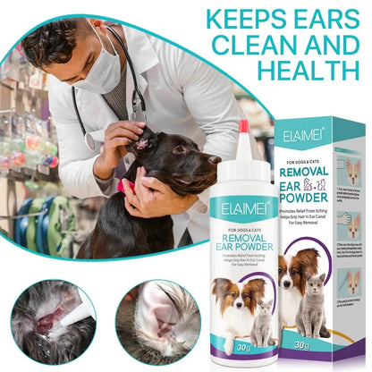 Pet Ear Powder for Dogs and Cats Health