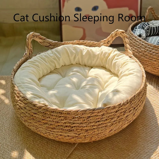Four Seasons Pure Handmade Vine Woven Cat or Dog Nest