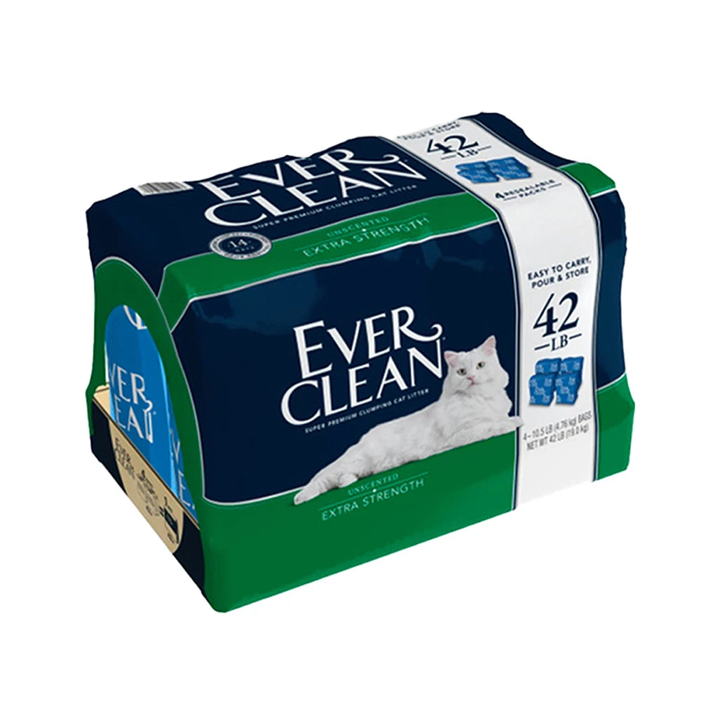 Everg Clean Esun Fragrance-Free Cat Litter 4.8Kg*4Bags (Total 19kg)