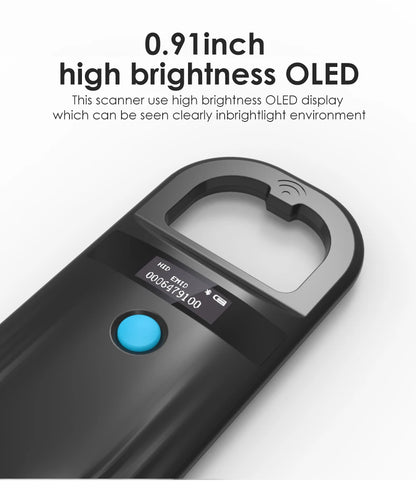 Black Animal RFID Reader 134.2KHz 125kHz