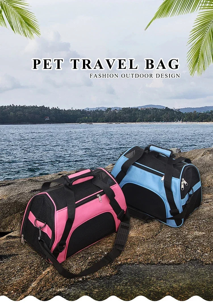 Portable Pet Carrier for Cats and Small Dogs