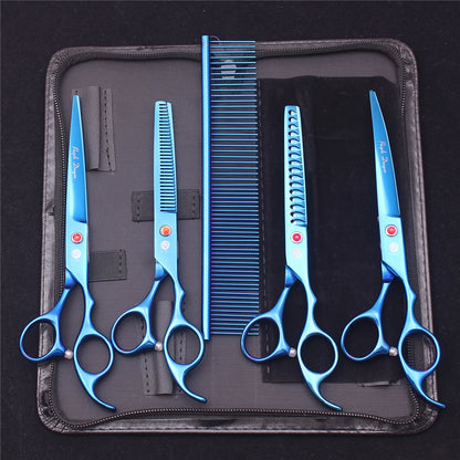Purple Dragon Pet Scissors 7'' Stainless Dog Grooming Kit