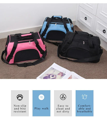 Portable Pet Carrier for Cats and Small Dogs