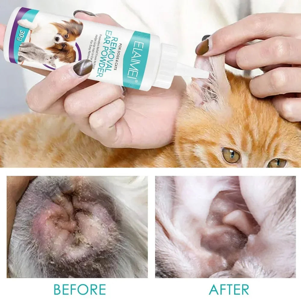 Pet Ear Powder for Dogs and Cats Health