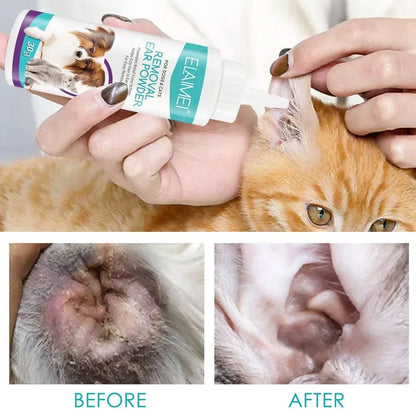 Pet Ear Powder for Dogs and Cats Health