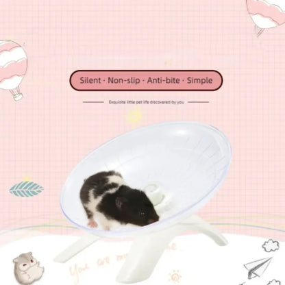 Flying Saucer Exercise Wheel for Small Pets - Hamsters Mice Hedgehogs