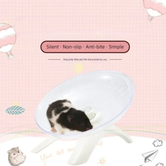 Flying Saucer Exercise Wheel for Small Pets - Hamsters Mice Hedgehogs