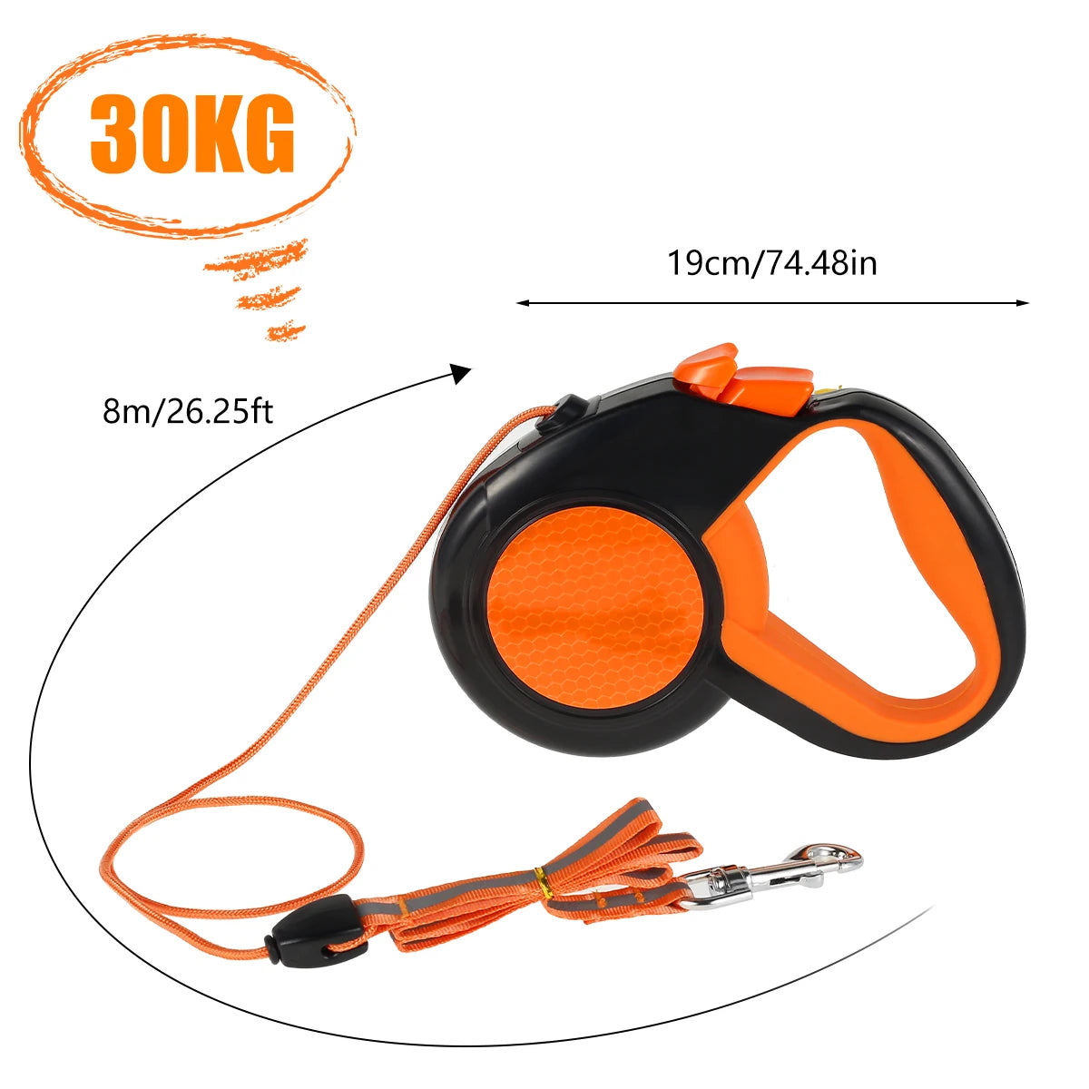 Hands Free Reflective Dog Leash