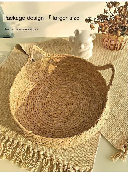 Four Seasons Pure Handmade Vine Woven Cat or Dog Nest