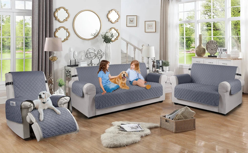 Waterproof Quilted Sofa Cover for Dogs and Cats