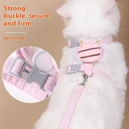 Portable Bee Breast Strap Leash for Small to Medium Dogs and Cats