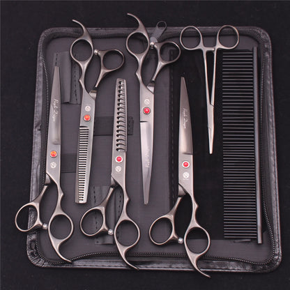 Purple Dragon Pet Scissors 7'' Stainless Dog Grooming Kit