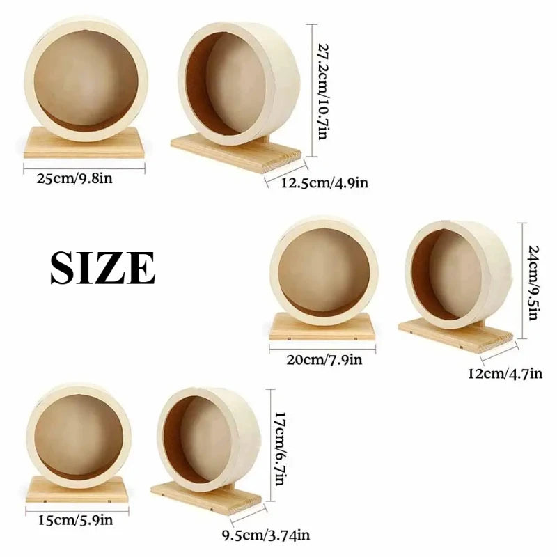 Hamster Wooden Running Wheel