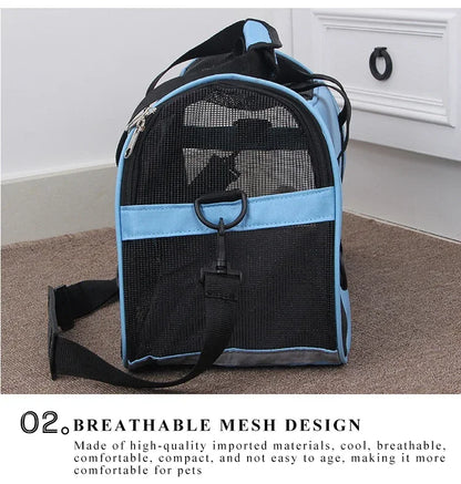 Portable Pet Carrier for Cats and Small Dogs