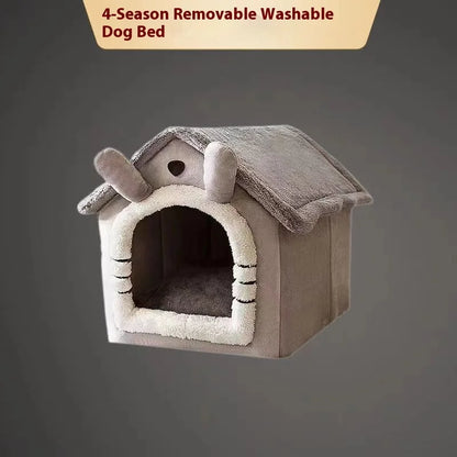 House Style Pet Bed for Small Dogs & Cats