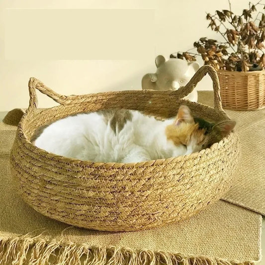 Four Seasons Pure Handmade Vine Woven Cat or Dog Nest