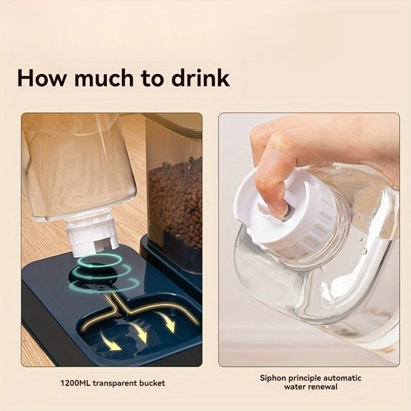 Automatic Cat and Dog Feeder with Water Dispenser