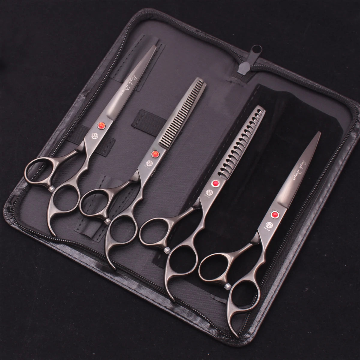 Purple Dragon Pet Scissors 7'' Stainless Dog Grooming Kit