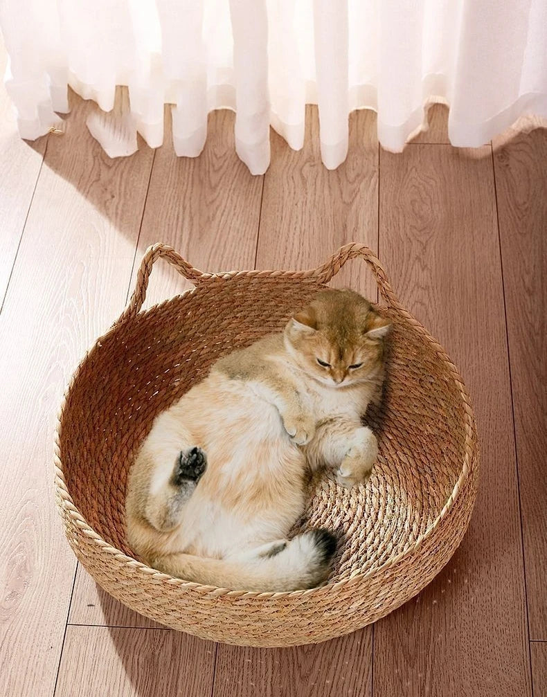 Four Seasons Pure Handmade Vine Woven Cat or Dog Nest