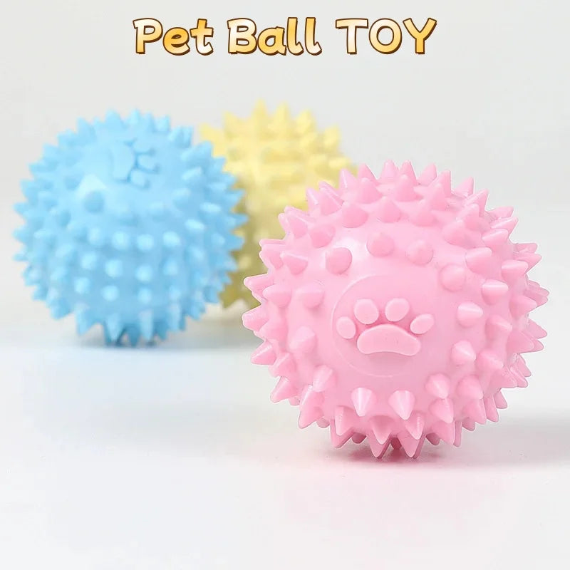 Interactive Rubber Chewing Ball Toy for Dogs and Cats
