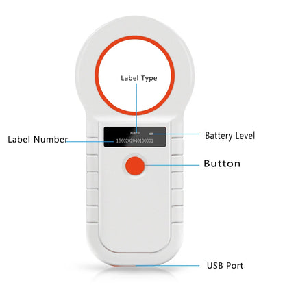 134.2KHz RFID Animal Reader